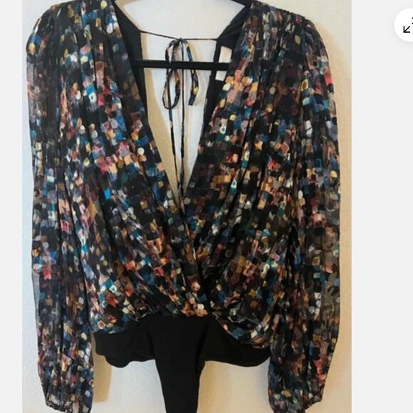 Ronny Kobo Collection Pants - RONNY KOBO COLLECTION Mika Bodysuit in Multicolor Size M MSRP 375